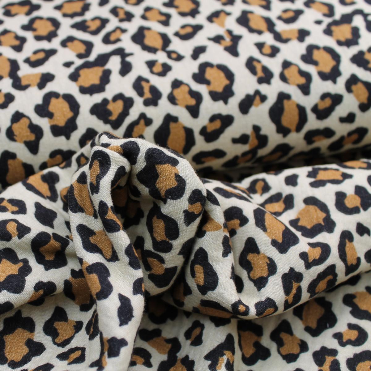 Musselin Leo - Leopardenmuster